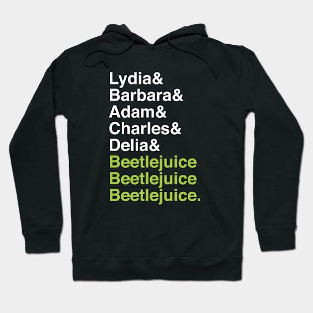 Beetlejuice Ampersand Names Hoodie by redesignBroadway